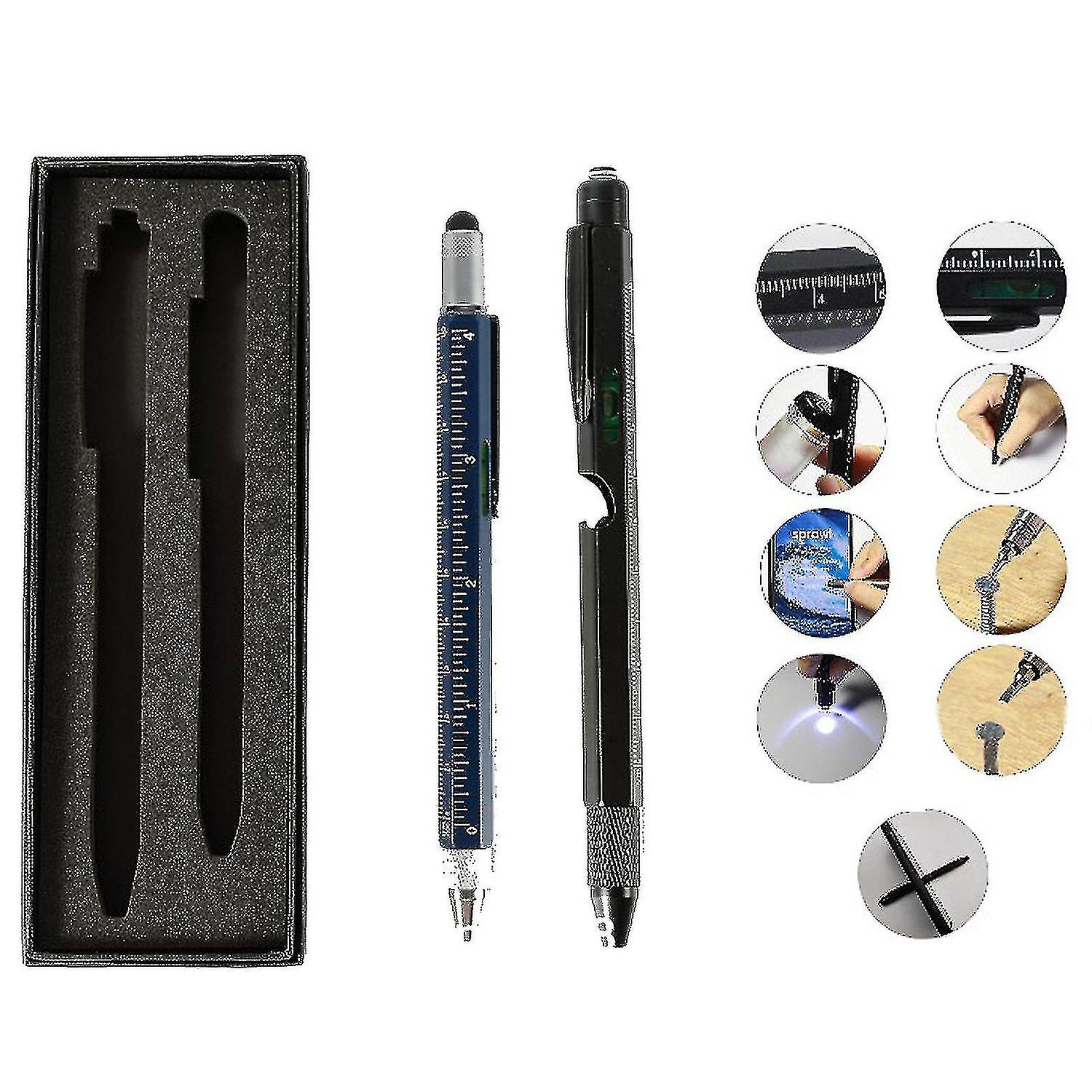 9 In 1 Multitool Pen With Led Light Pens Tools For Dad, Grandpa, Boyfriend, Husband Gifts