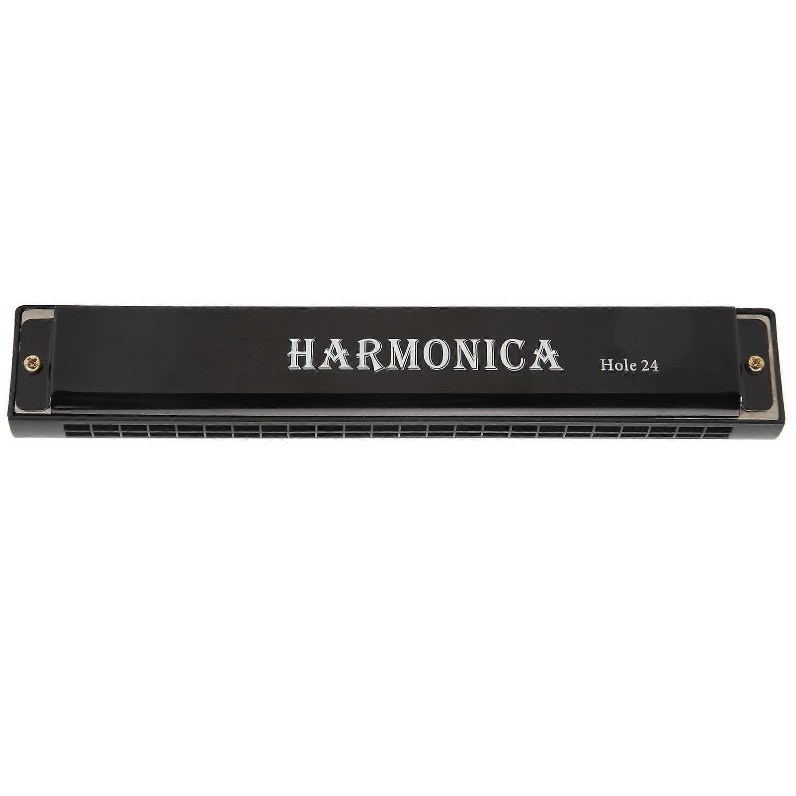 24 Hole Harmonica for Beginners Plastic Harmonica Wind Musical Instrument for Stage Performance 