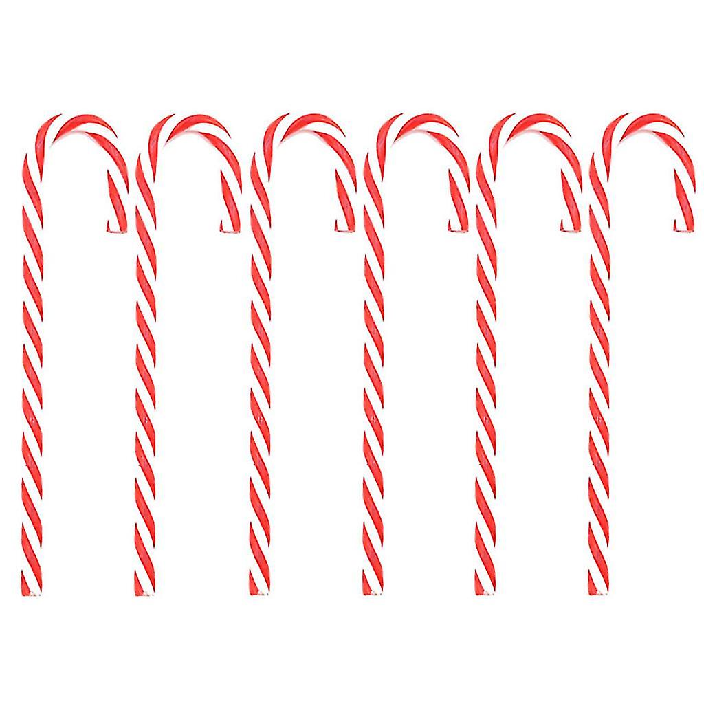Χριστουγεννιάτικα candy canes σύνολο 6 στριμμένα Χριστούγεννα Δέντρο Διακόσμηση Προμήθειες Παρόντες