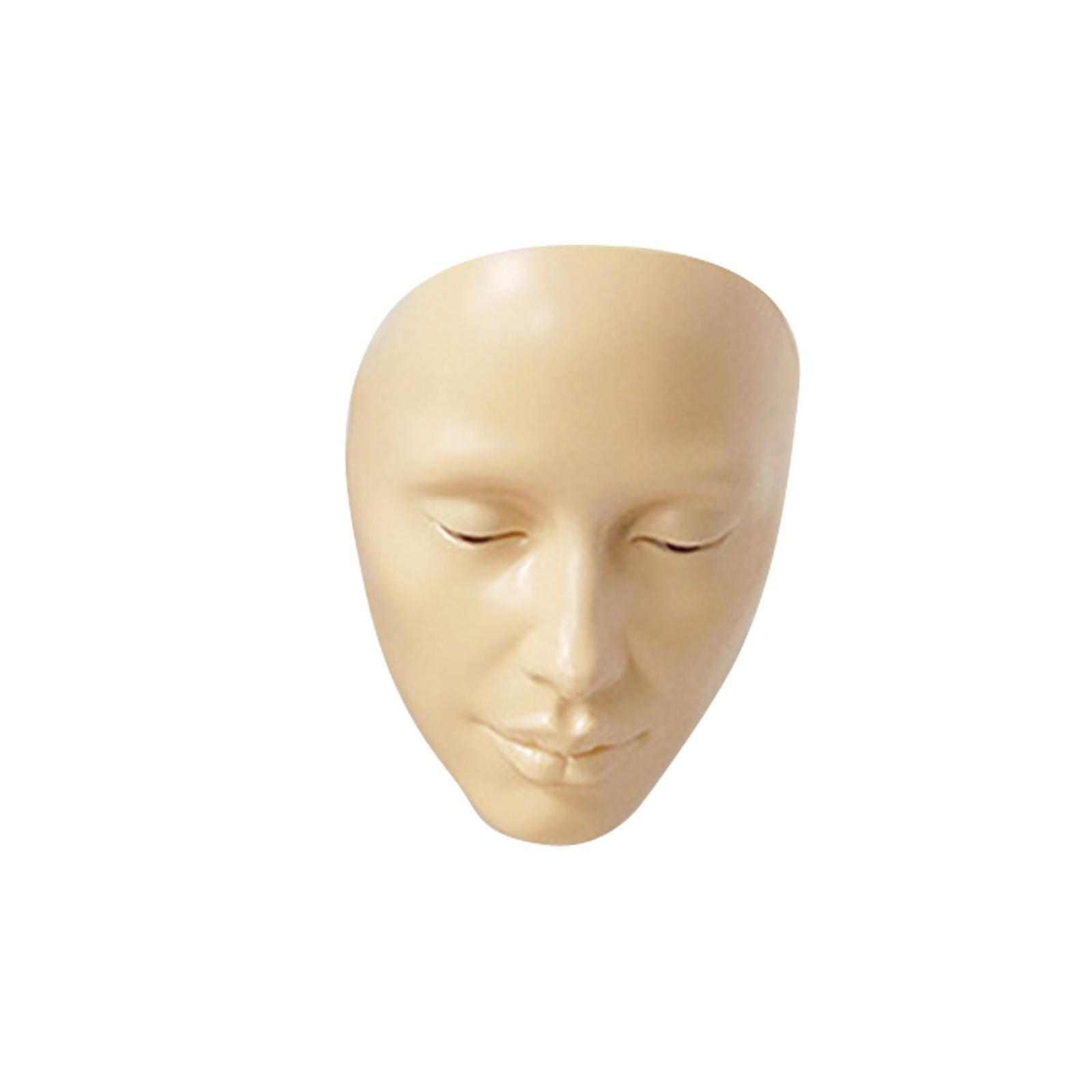 Full Face Makeup Mannequin Silicone Practicing Board Perfect Aid To Practice Makeup For Beginner
