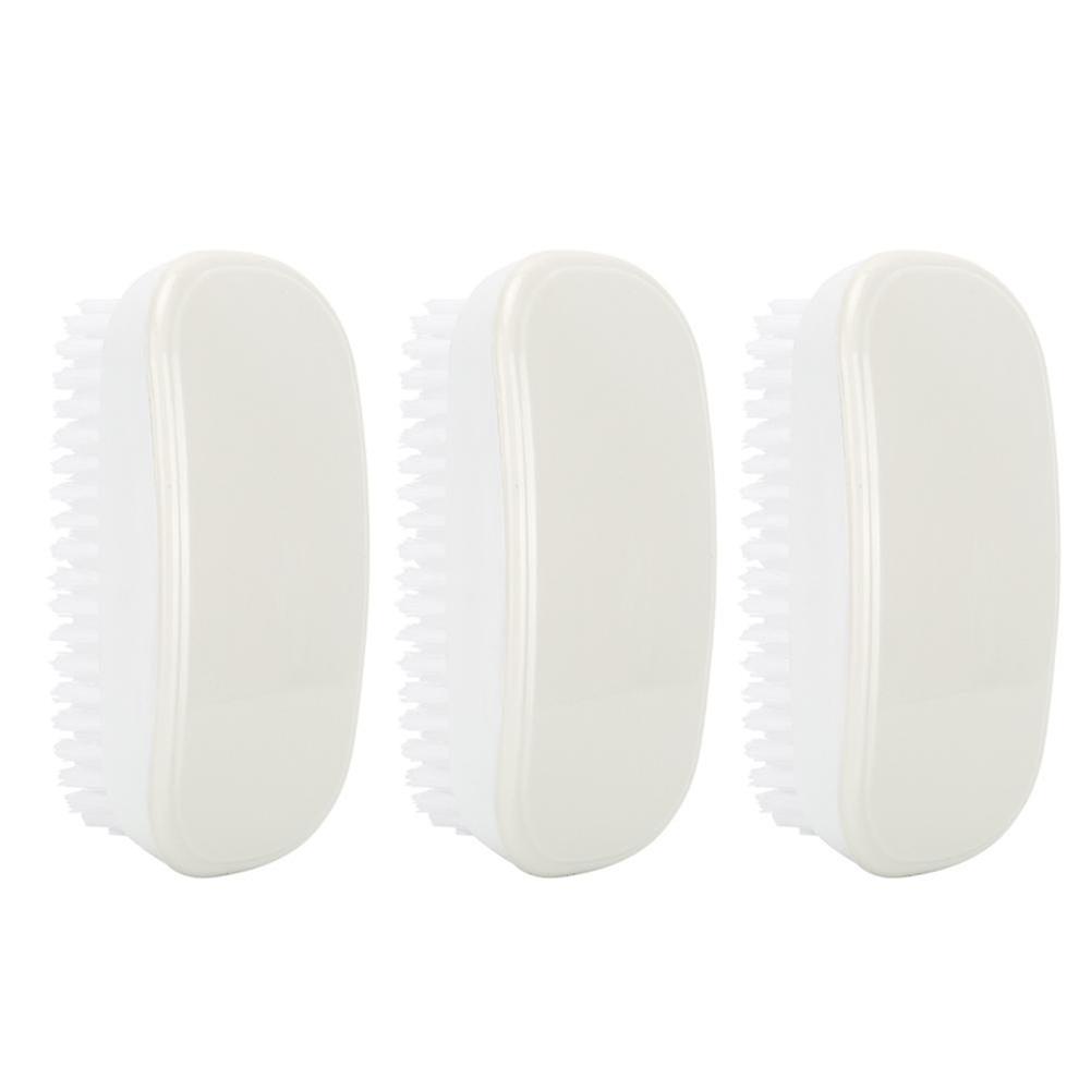 Multifunction Portable Shoe Brush Clothes Cleaning Brush for Bathroom KitchenWhite