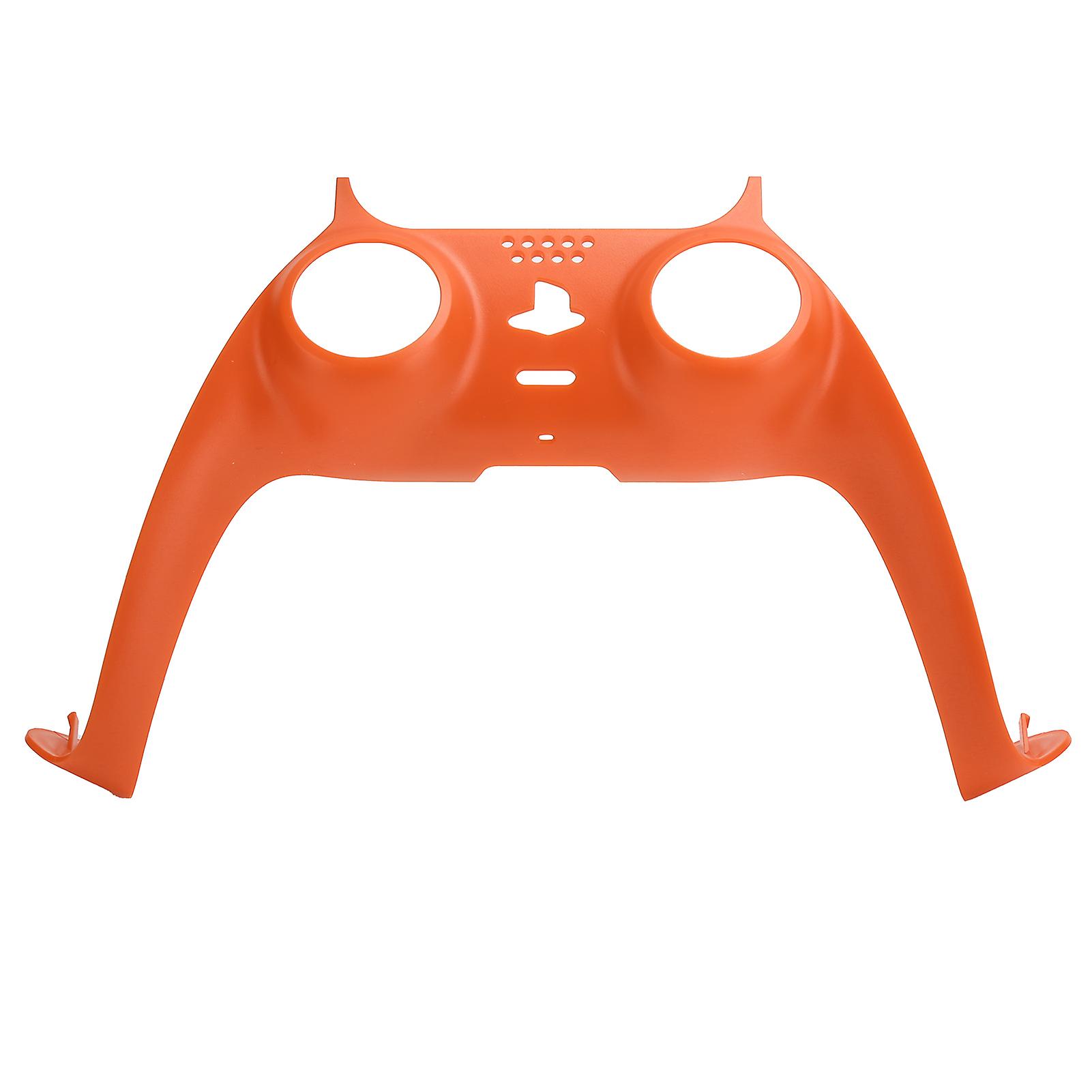 Game Controller Handle Decorative Strip Gamepad Grip Replacement DIY Shell Cover for PS5Orange