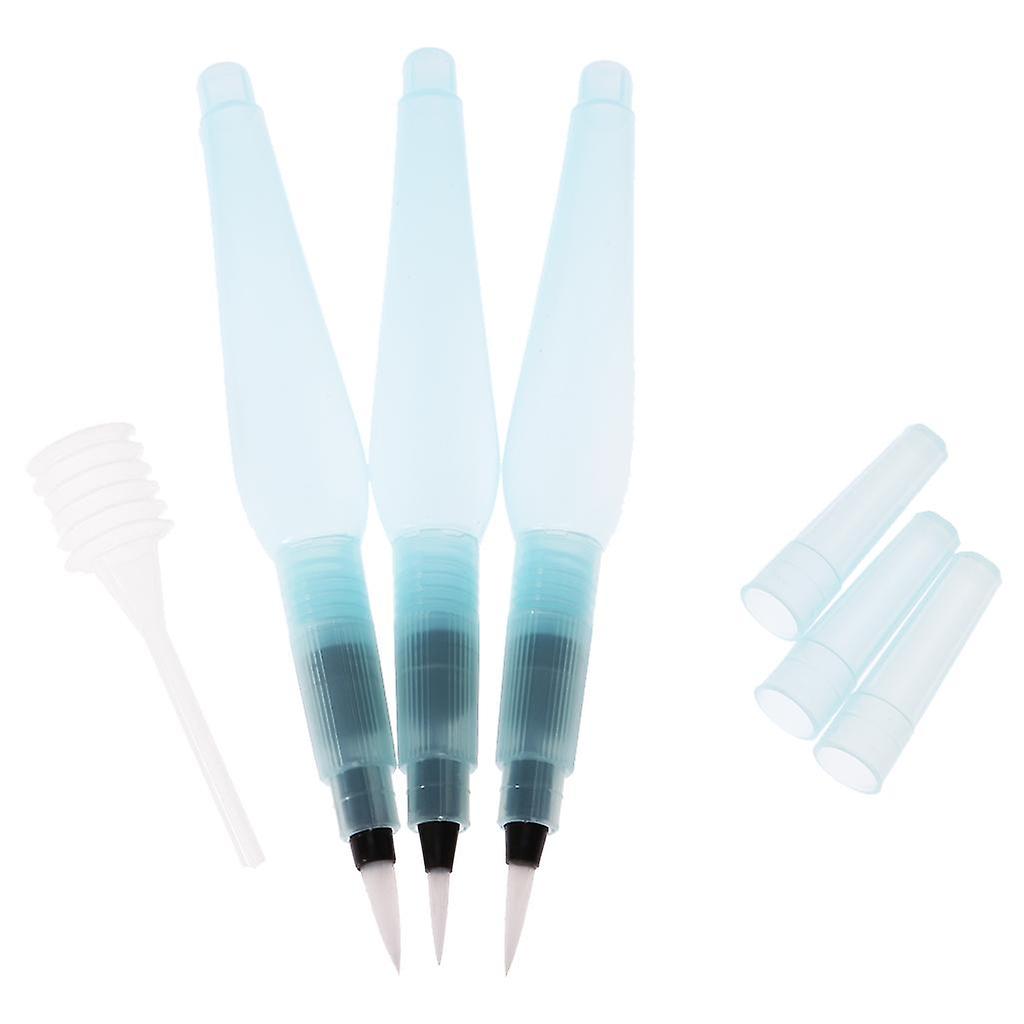 3 Pieces/Set Water Brush Pens Assorted Tips