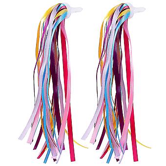 1 par de niños bicicleta borla bicicleta poliéster borla bicicleta streamers de bicicleta para niños accesorios para bicicletas