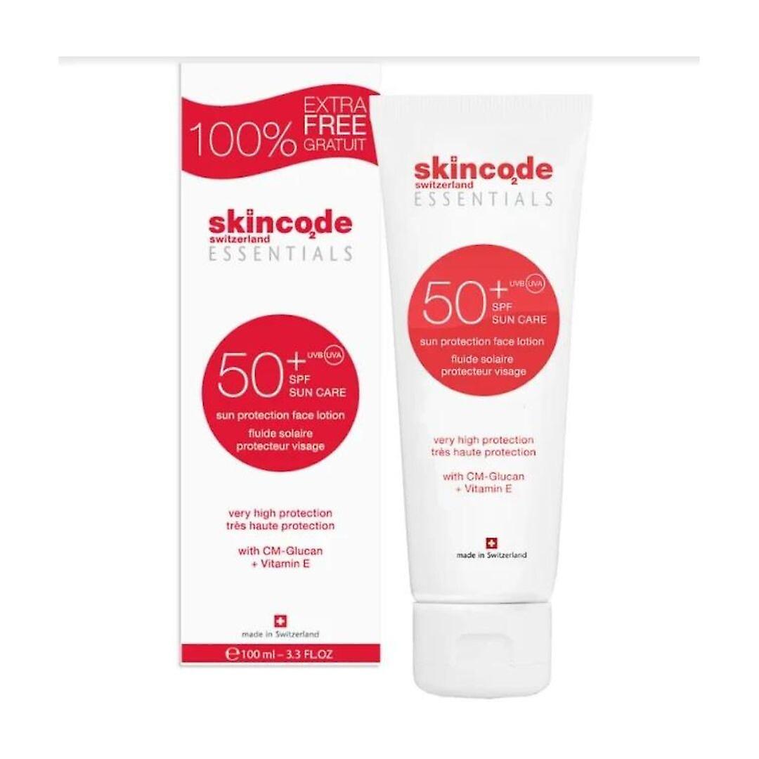 Skincode 防水防晒面霜精华油性皮肤防晒化妆水 50SPF 100ml