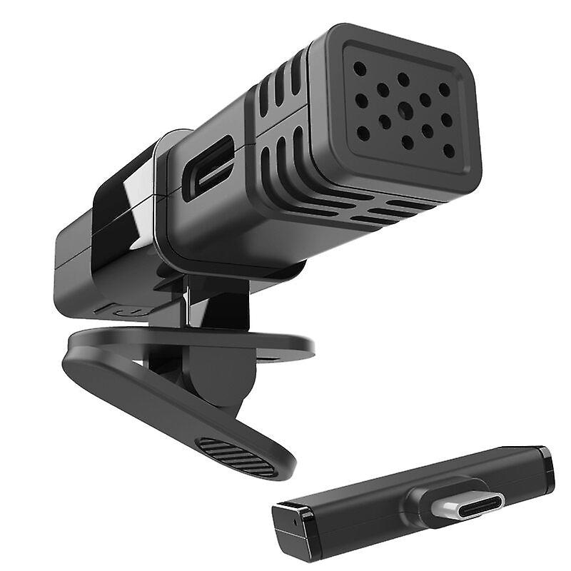 Wireless Microphone Low Latency Portable Audio Video Recording Plug-play Lapel Mic