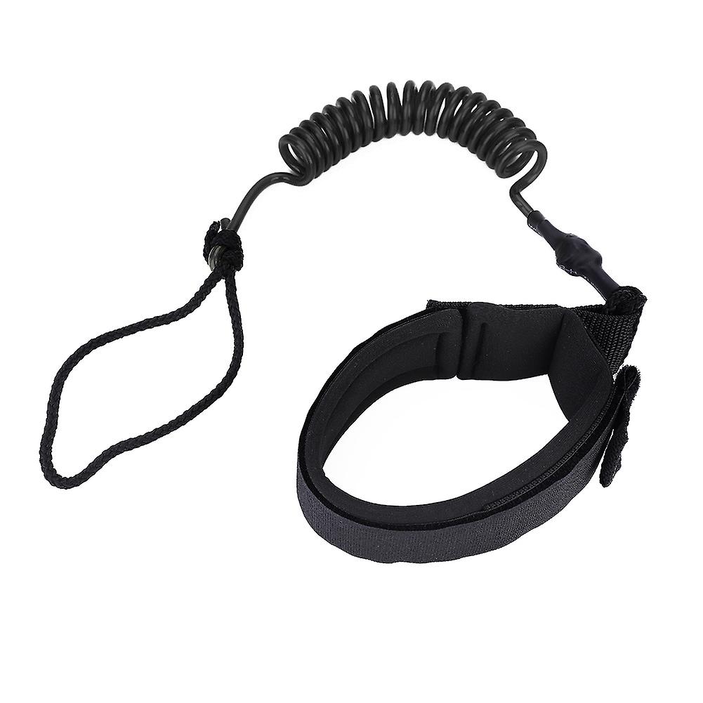 الوقوف مجداف المجلس المقود الربيع الساق القدم حبل ركوب الأمواج المقود لركوب الأمواج (أسود)