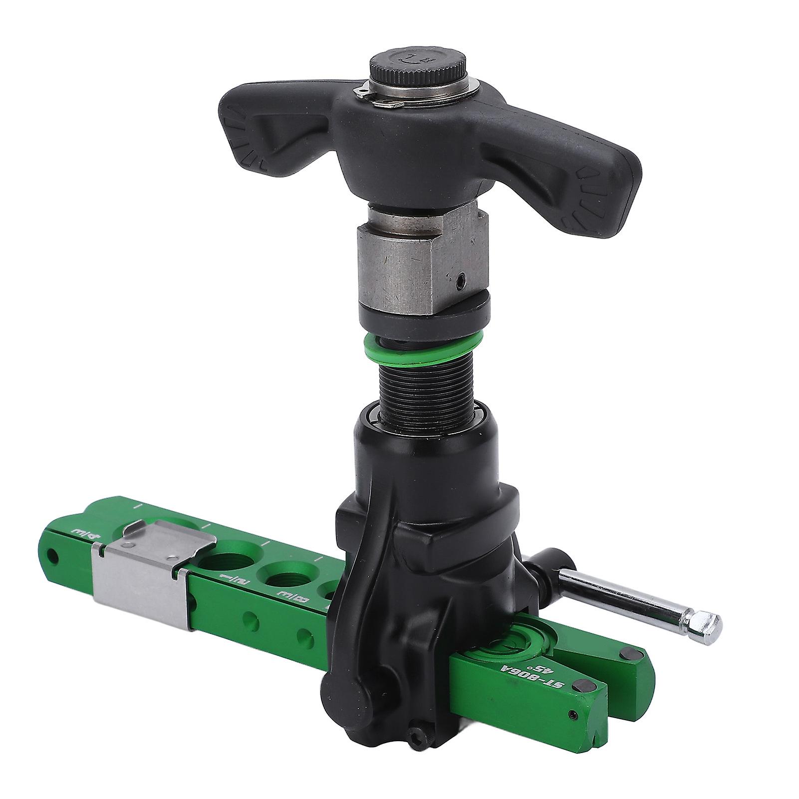 45 Degree Eccentric Cone Expander Universal Ratchet Pipe Flaring Tool with Manual Drill Function 