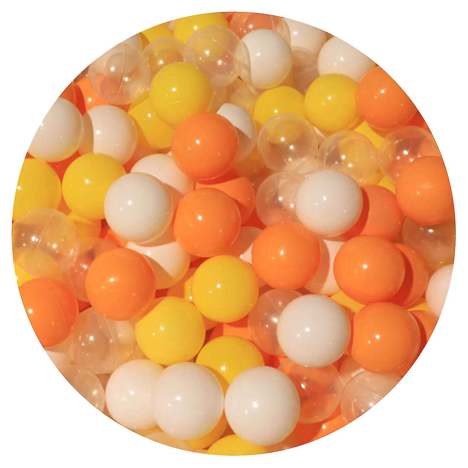 100pcs Children's Toy Balls Odor-free Elastic Safe Thickened Large Size Color Cognition Multicolor Macaron Color Pit Balls Swimming Pool Toy-hao