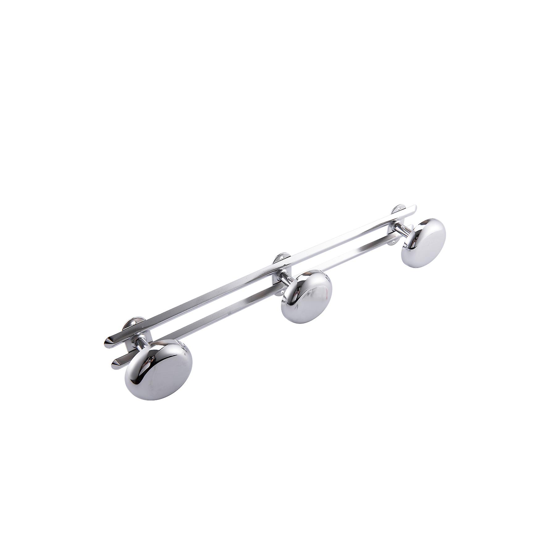 3 Shelf Practical Chrome Plated Bathroom Hooks