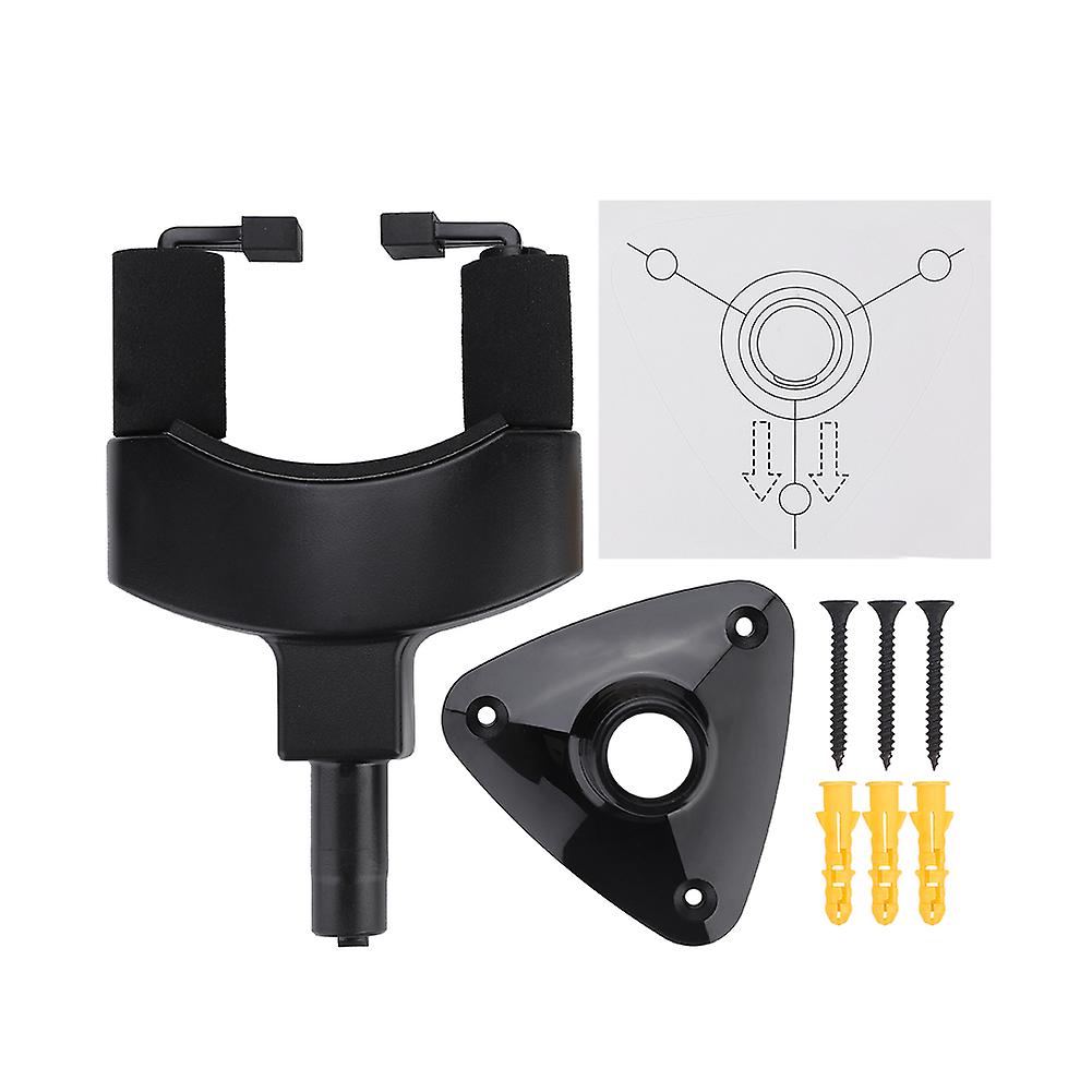 Secure wall mount for guitar, bass, ukulele