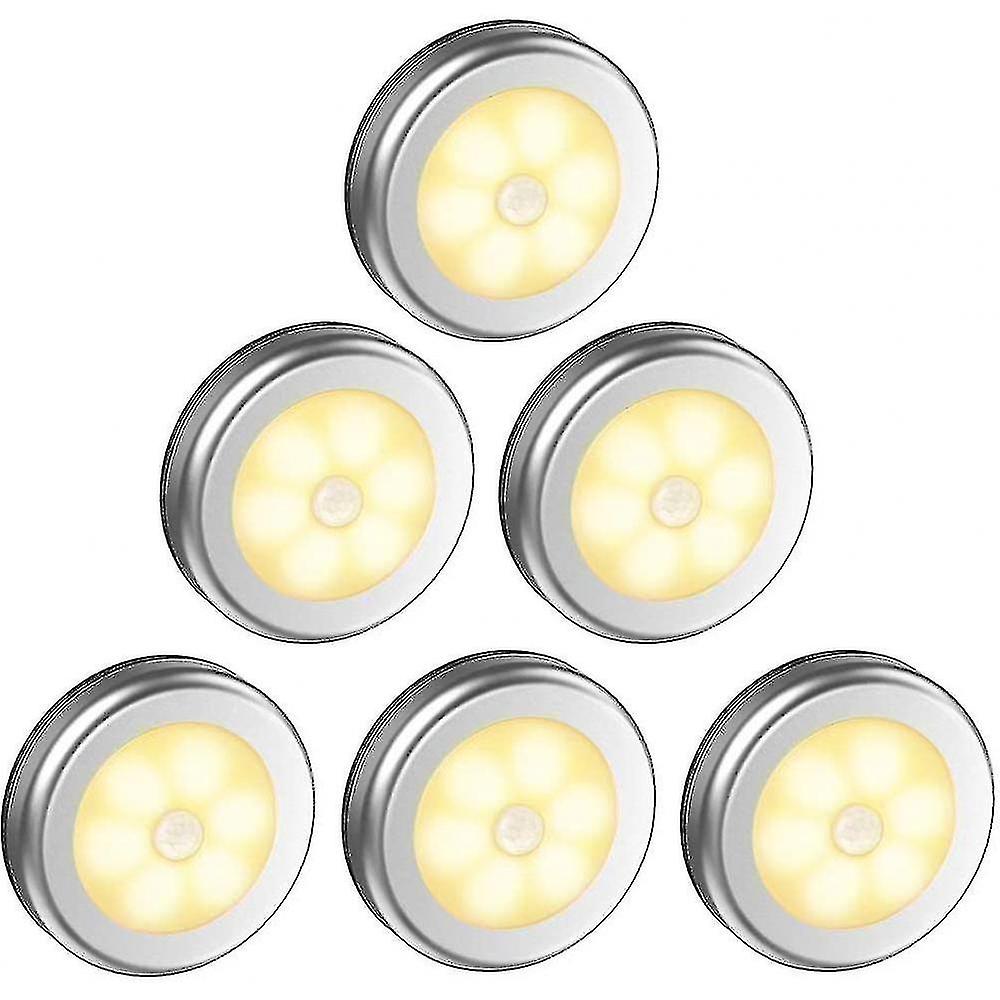 Wardrobe Light/LED Cabinet, 6-Piece Light Wardrobe Night Light, LED Lighting Motion Detector, (Batte