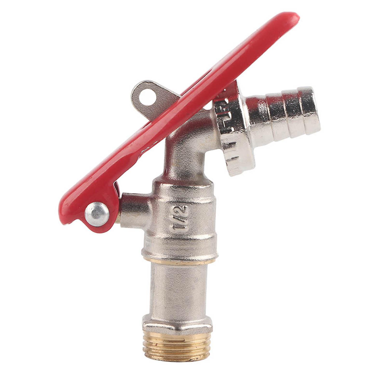 Brass 1/2" Thread Water Tap Lockable Faucet Home Outdoor Garden Tool