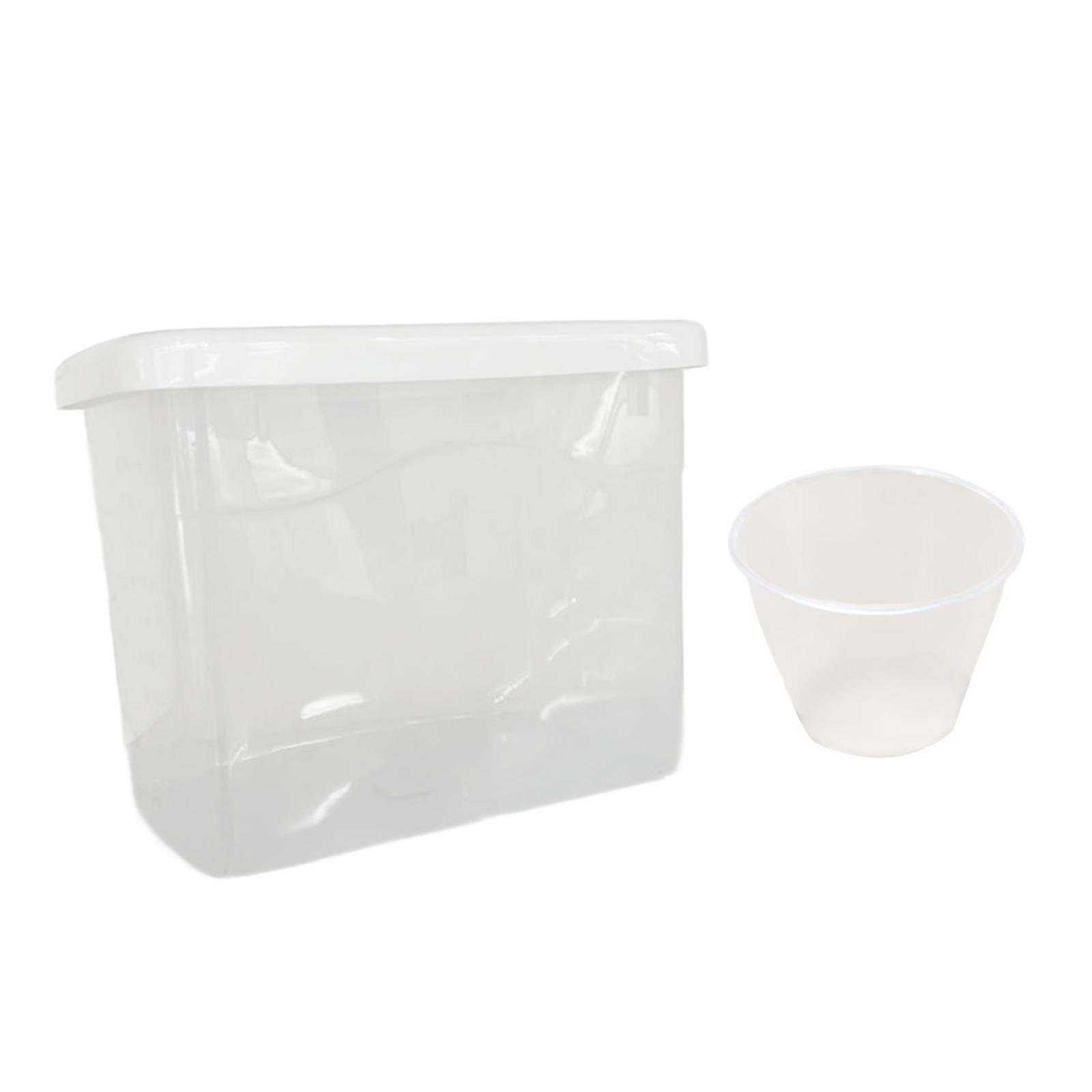 Rice Storage Container Cereal Organizer with Measuring Cup Transparent Designed Sealing Household Dustproof Grain Storage Box