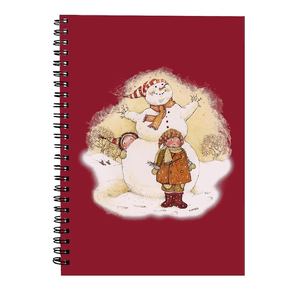 Holly Hobbie Christmas Snowman Spiral Notebook