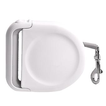 Retractable Dog Leash - Portable and Strong Pet Traction Leash for Walking (White)
