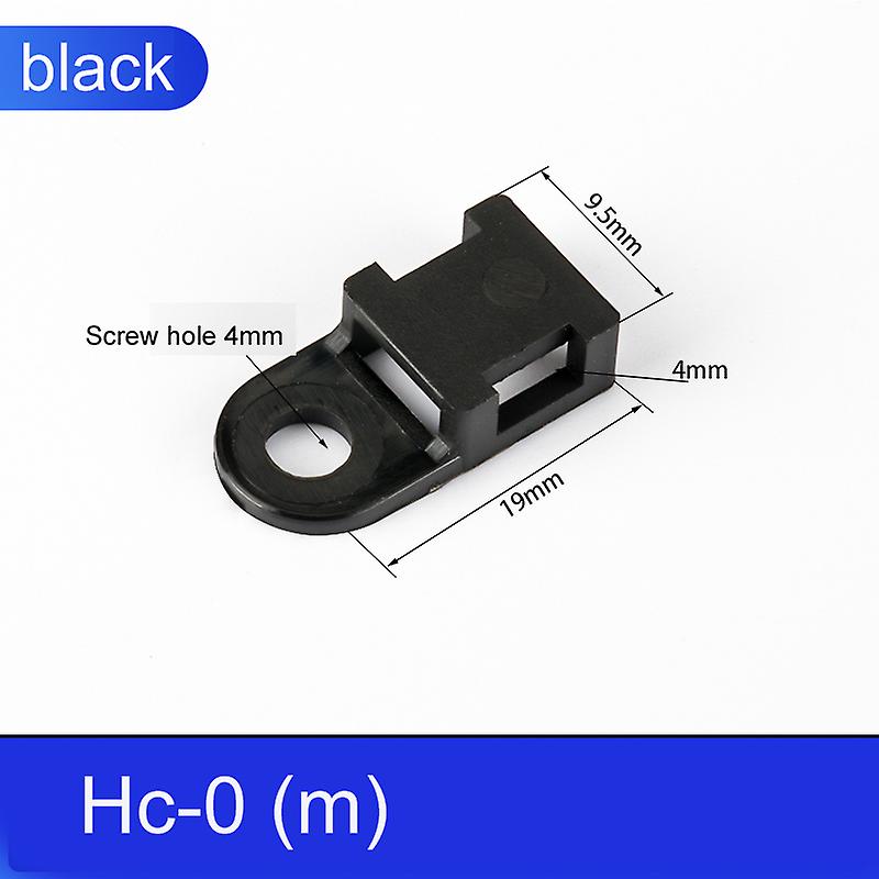 30pcs מחזיק חגורה מתגלגל HC אוכף ניילון חומר כבל אבזם עניבה חוט קליפ