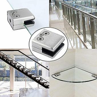 8pcs 304 Stainless Steel Glass Clamps – Adjustable Rail Brackets For 9-10mm Glass, Balustrade & Shower