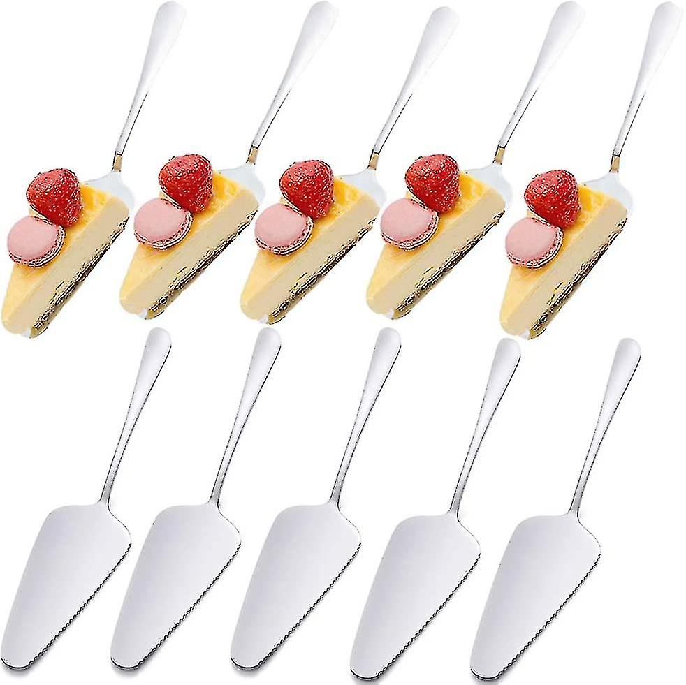 10 قطع خادم الكيك ، سكين كعكة من الفولاذ المقاوم للصدأ للمطابخ والمطاعم 0 - شنغ