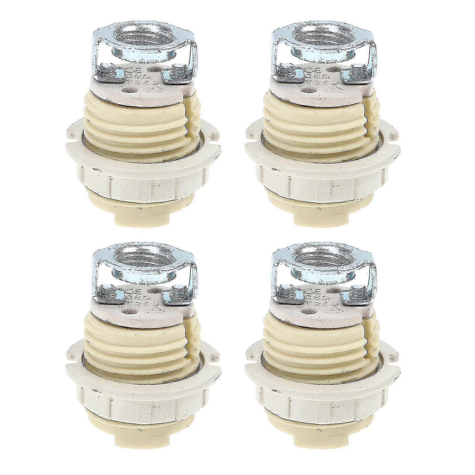 4pcs Halogen Light Bulb Base Socket Practical G9 Ceramic Lamp Base Holder