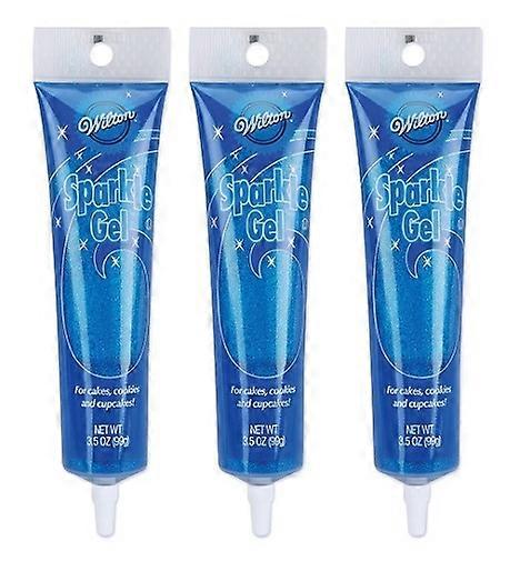 Wilton Sparkle Decorating Gel Blue 3 Pack