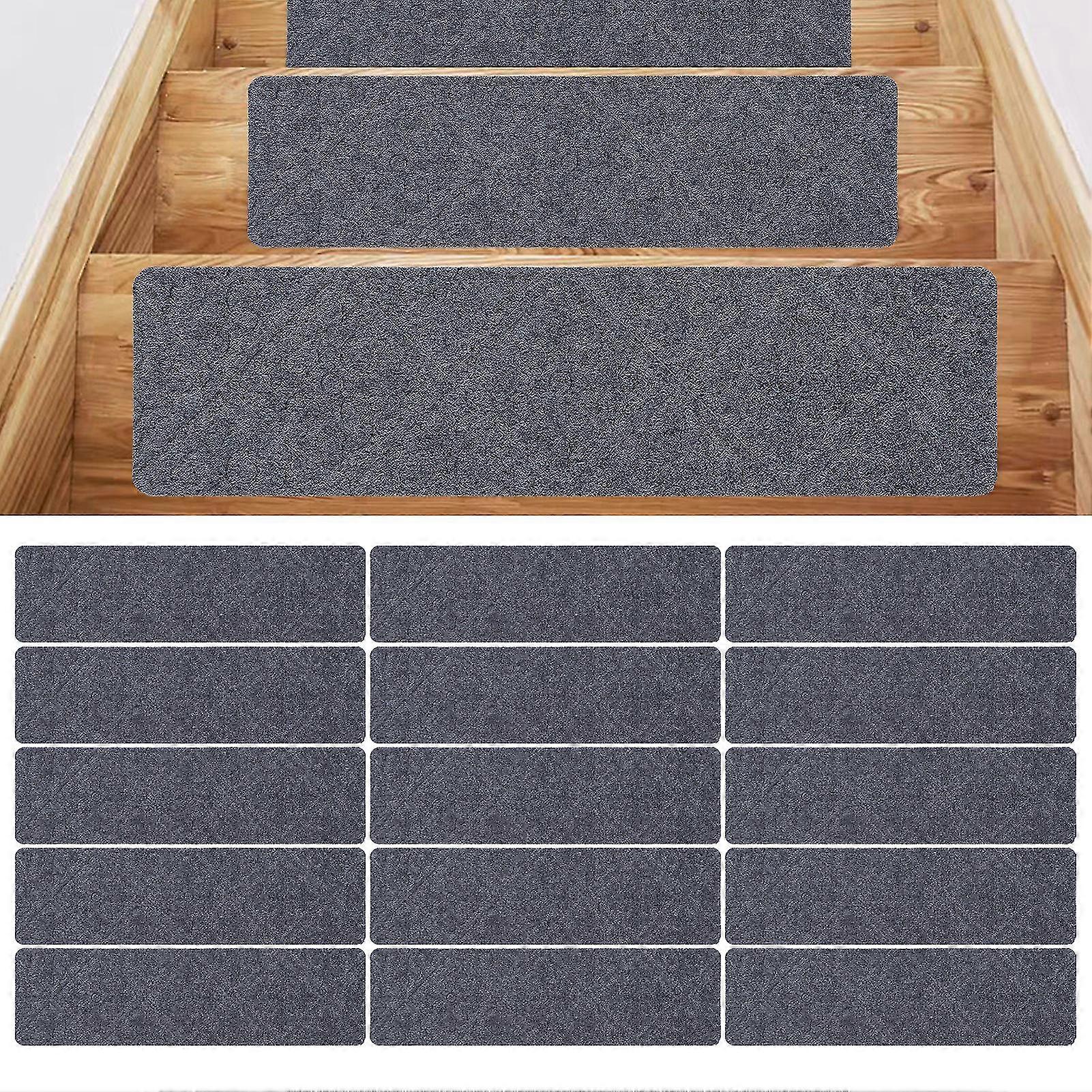 15PCS Scări Trepte Covor Non Slip Soft Carpet Mats European Style Model Scară de rulare Covor pentru trepte din lemn Subsol scară [B]