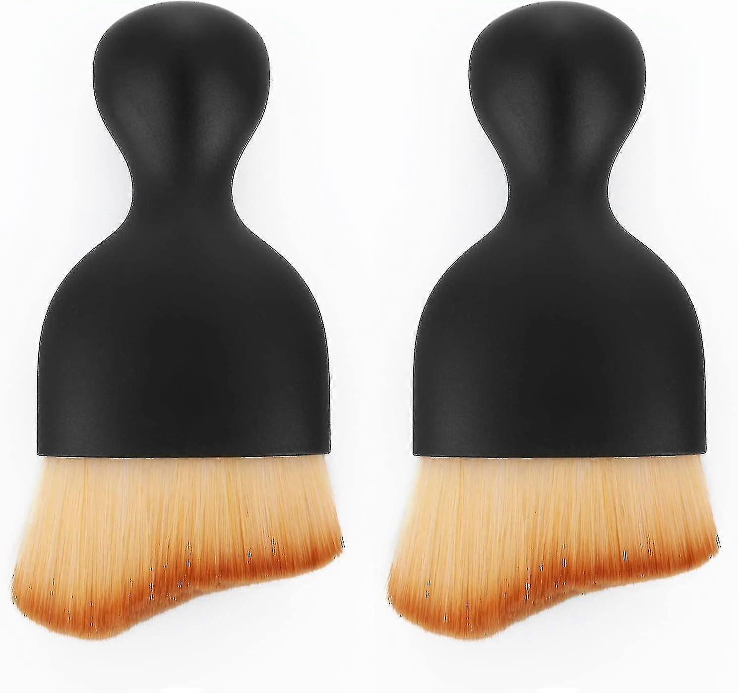 (Y)2-Pack Car Cleaning Brush Duster with Soft Bristle Dashboard Air Outlet Gap Dust Brush for Car A/C V