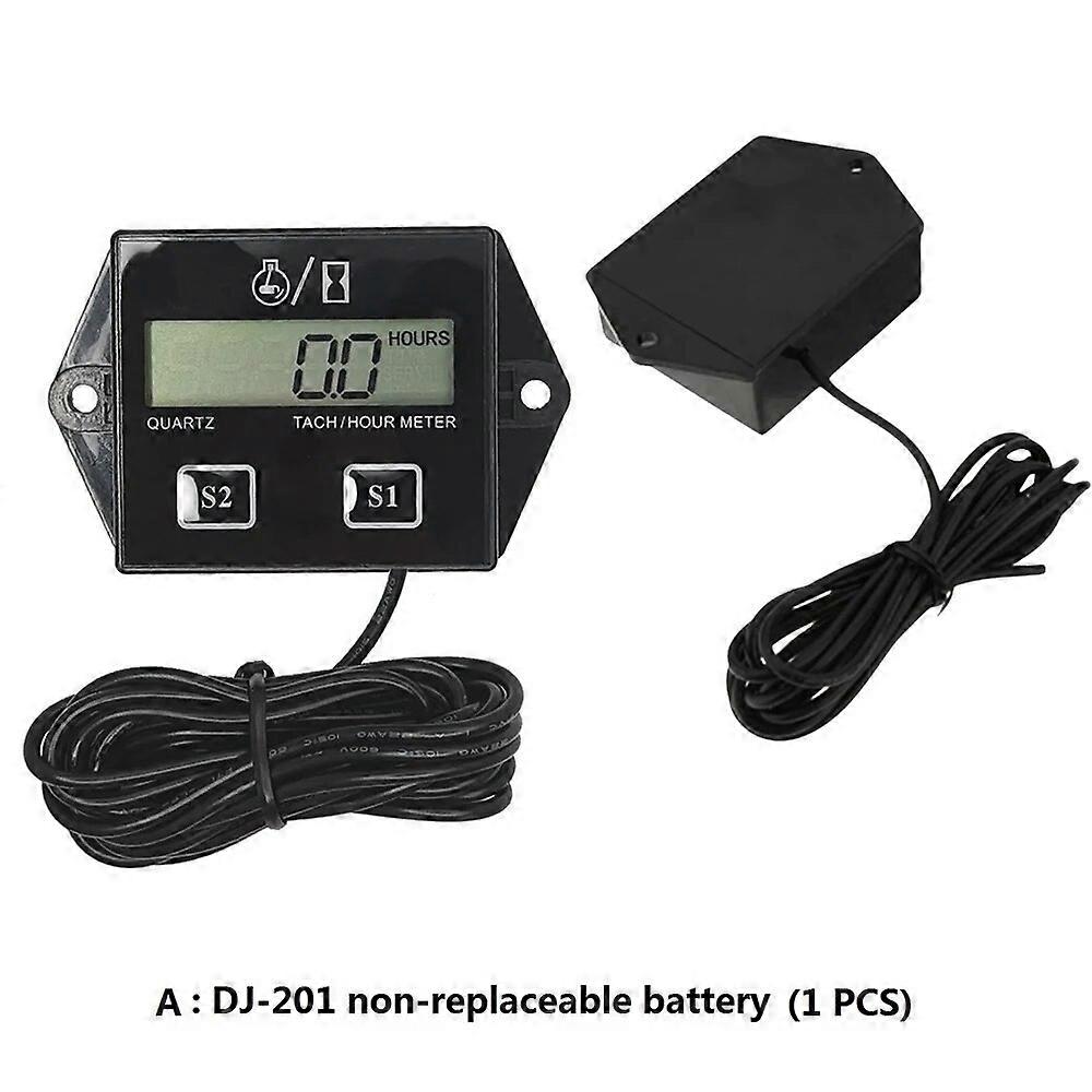 Motorcycle Speed Timing Timer LCD Display Motorcycle Engine Tachometer and Timer Replaceable And Non~replaceable Batteries FN9U6498