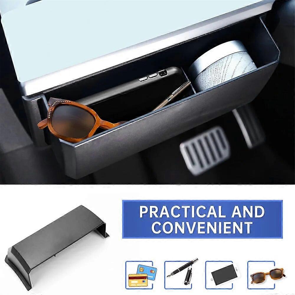 Steering Wheel Side Storage Box Cell Phones Clutter Sunglasses Organizer For Tesla Model 3 Model Y Car Internal Accessories FN9U7012