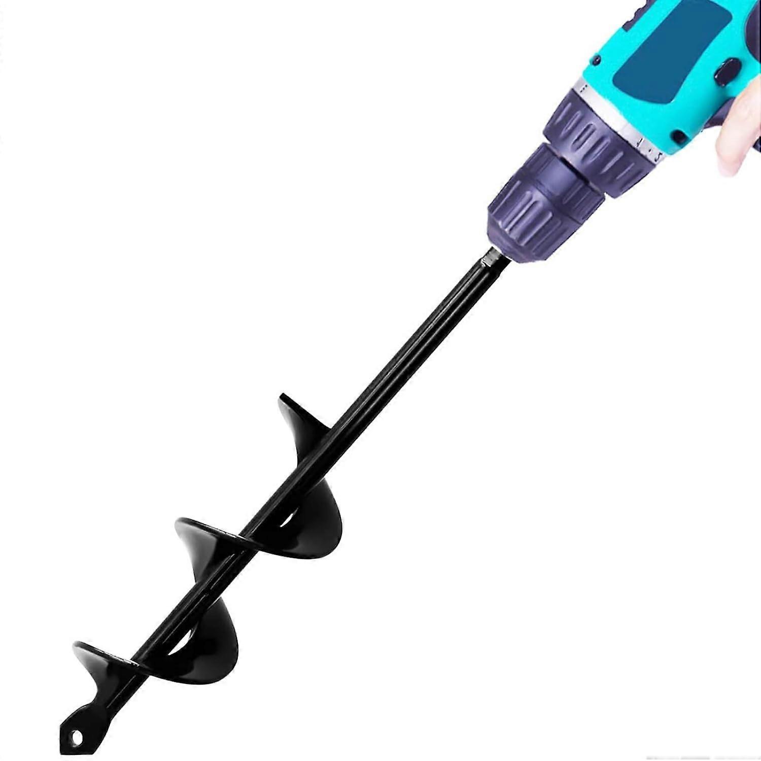 Auger Drill Bit for Planting,4*45 cm Garden Auger, Bulb Auger, Easy Planter Rapid Planter Bulb & Bedding Plant Auger for 3/8"Hex Drive Drill