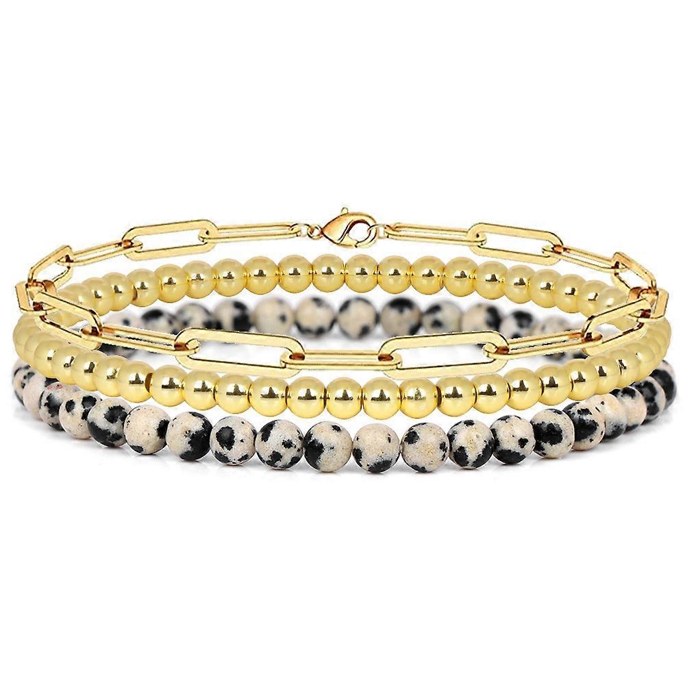 Bracelet Set-Speckled Stone Trio-Nature's Delight