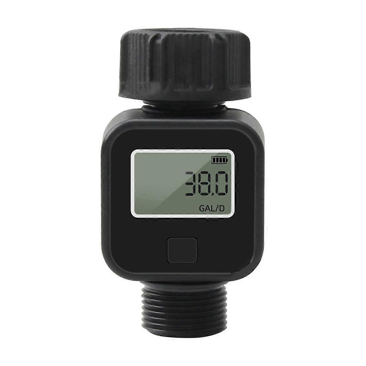 Water Flow Recorder Digital Water Flow Meter 3/4in Hose Water Meter for Measuring Water Usage and Flow Outdoor Gardens