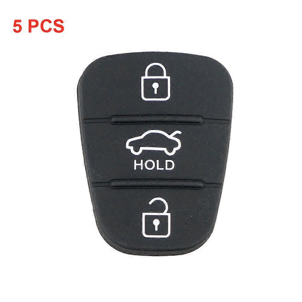 3 Buttons Rubber Pad Insert Replacement For Hyundai Solaris Accent Tucson L10 L20 L30 Kia Rio Flip Remote Car Key Shell