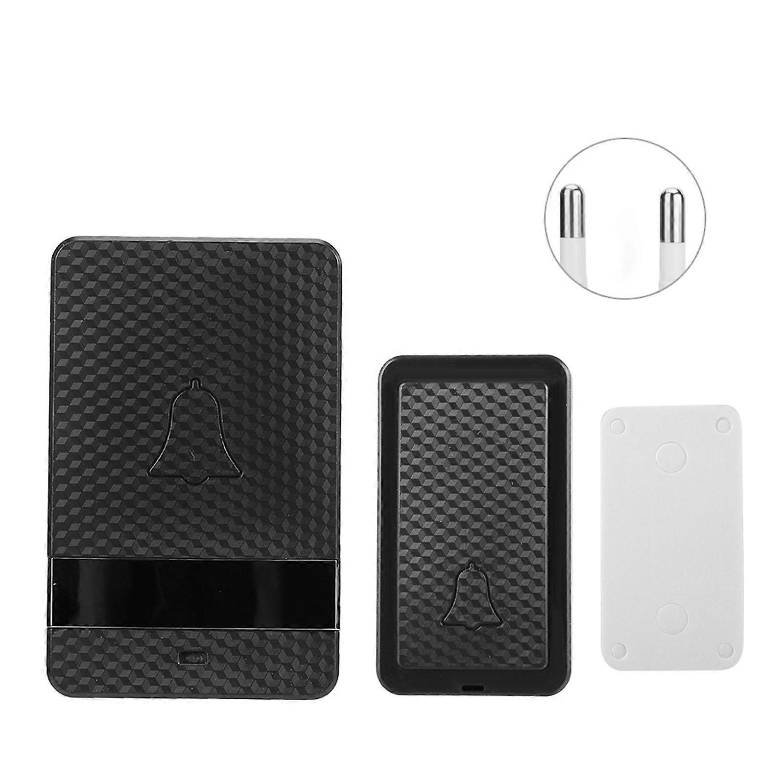 Wireless Waterproof Doorbell Self Powered Adjustable Volume Door Chime 110-240v(type A Eu)