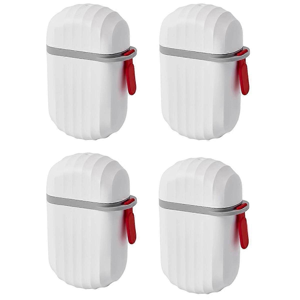 Set of 4 Soap Dishes with Lid Portable Waterproof Travel Soap Case with Handle for Bathroom, Camping