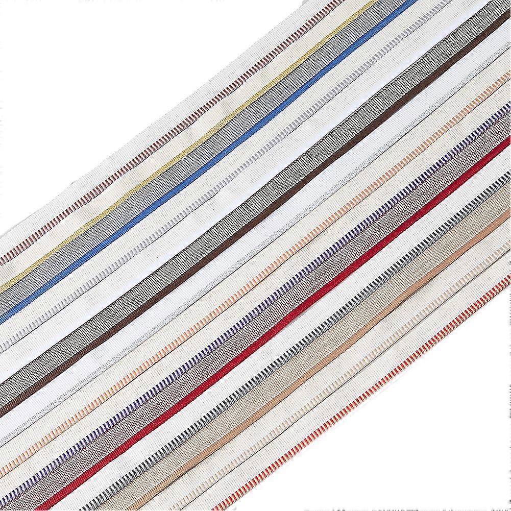 14PCS Book Binding Headbands 1/1.5 Yard/PC Polycotton Bookbinding Endbands 0.5inch Width Book Headband Book Decor Ribbon Book Binding Cloth for Bookbi