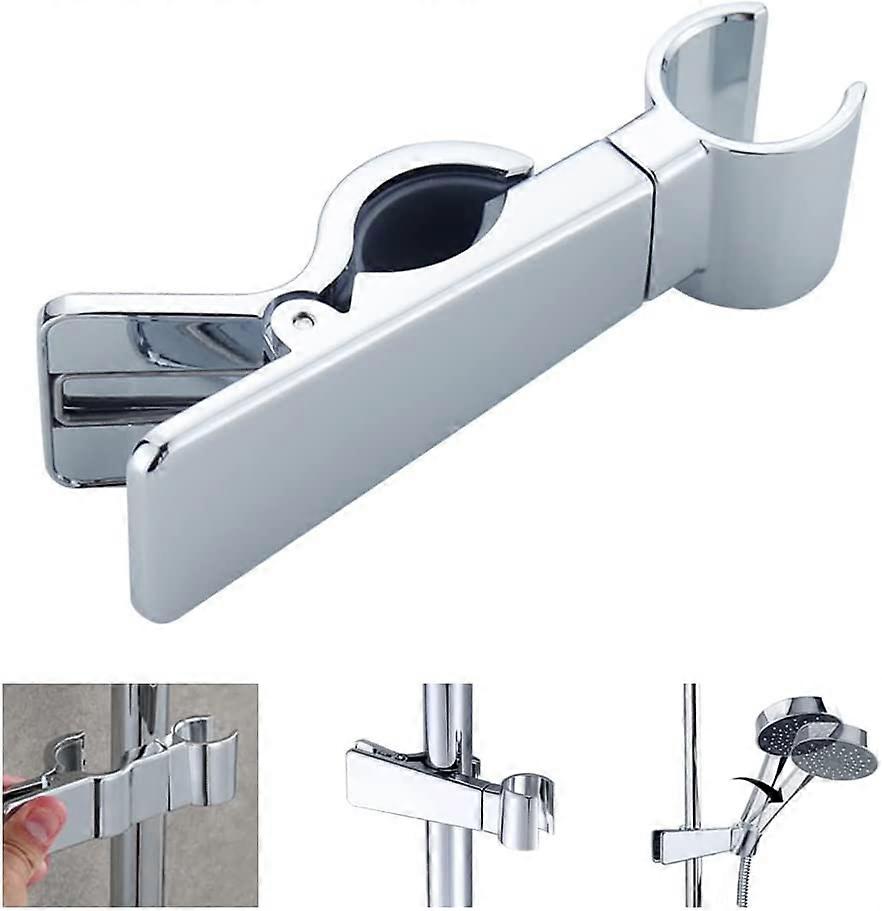 Adjustable Shower Head Bracket Universal 18-25mm Slide Bar 45 Rotation Shower Head Rail Holder