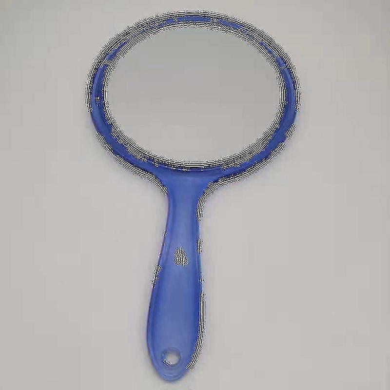 Hand Mirror Double-Sided Handheld Mirror 1X/3X Magnifying Mirror with Handle Transparent Hand Mirror Rounded Shape Makeup Mirror