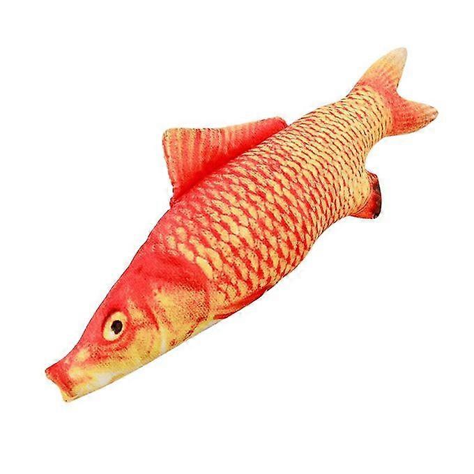 Pet Cats Artificial Plush Fish Shaped Catnip Dental Teeth-XD2458-189
