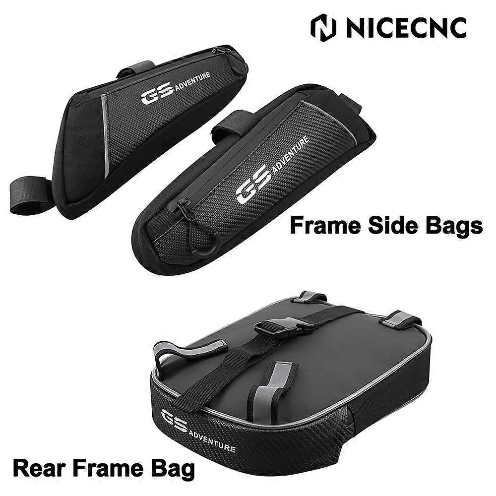 Rear Frame Bag Luggage-Bag For BMW R 1200GS 1250GS LC Adventure 14-23 Waterproof Rear Tail Tool PU Zipper Motorcycle Bag
