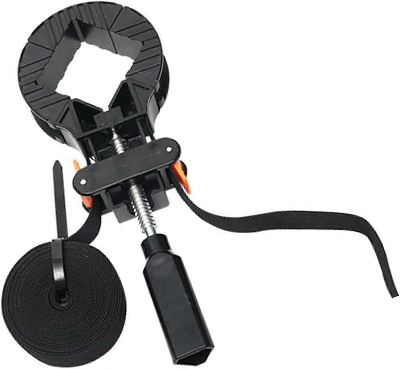 Adjustable Corner Clamp Strap, 4 Jaw Adjustable Corner Clamp, Strap Clamp Corner Clamp,Wooden Frame(Bla GYG