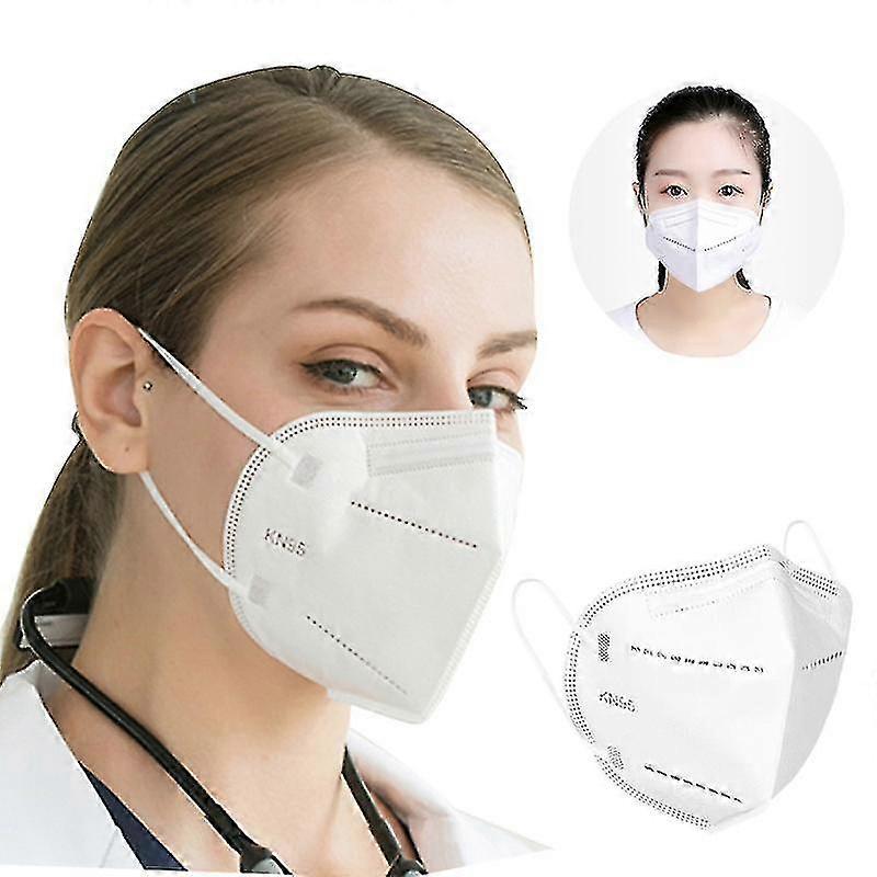 50個のKn95マスクフェイスマスク5層ダスト安全マスク通気性N95保護フェイスシールドフェイスマスク