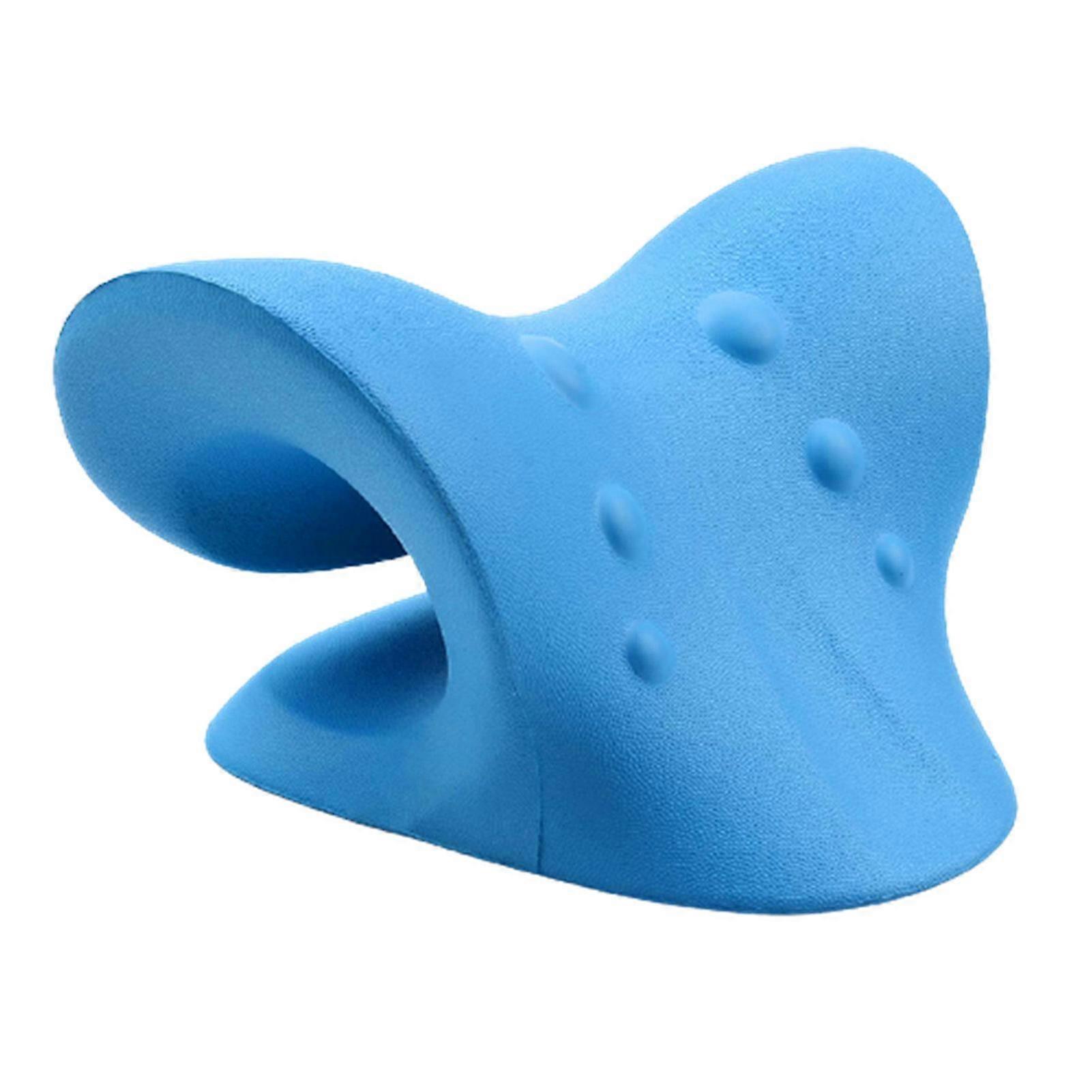 neck and shoulder relaxer pu pain relief neck pillow chiropractic pillow neck