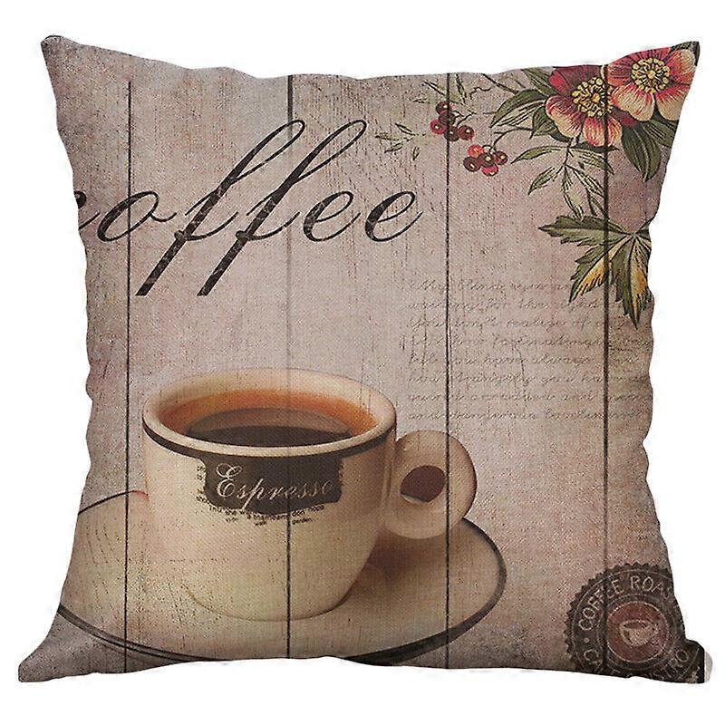 ヴィンテージコーヒースローコットンリネン枕カバーソファ家の装飾クッションカバーデザイン1093jpjcjh
