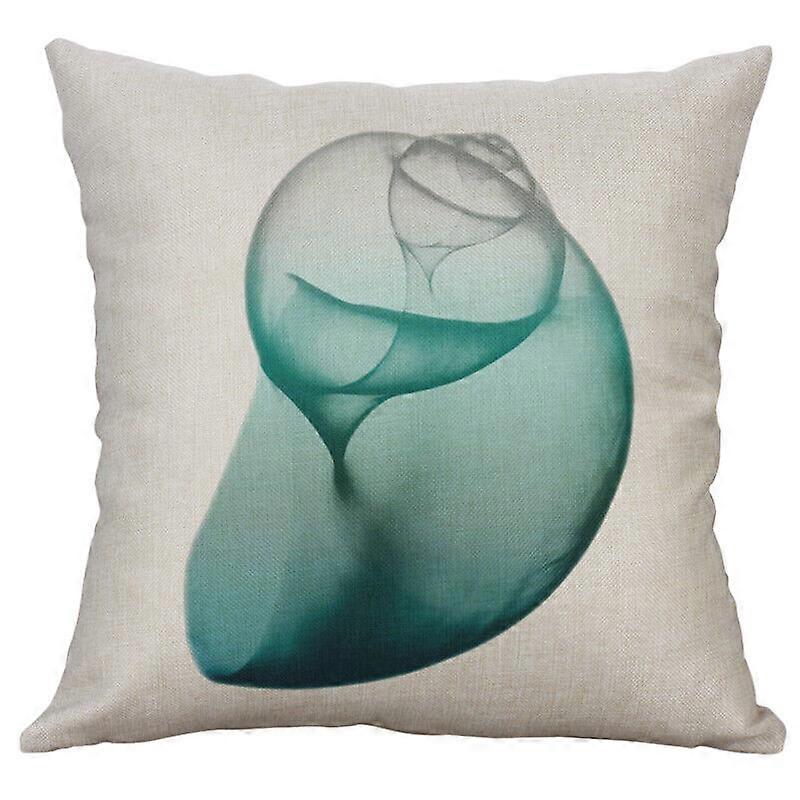 ファンシーコンクコットンリネンスクエアホーム装飾スロー枕カバークッションカバーデザイン2063jpjcjh