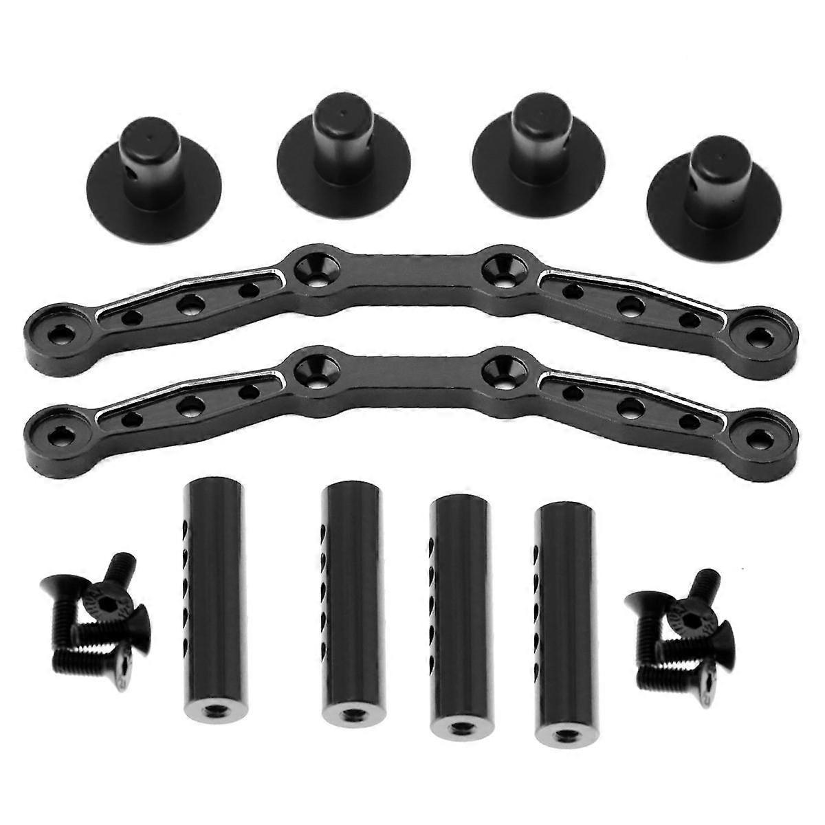 RC Car Body Post Mounts Aluminum Alloy Front and Rear Shell Column for Arrma 1/8 Mojave RC Car Upgr