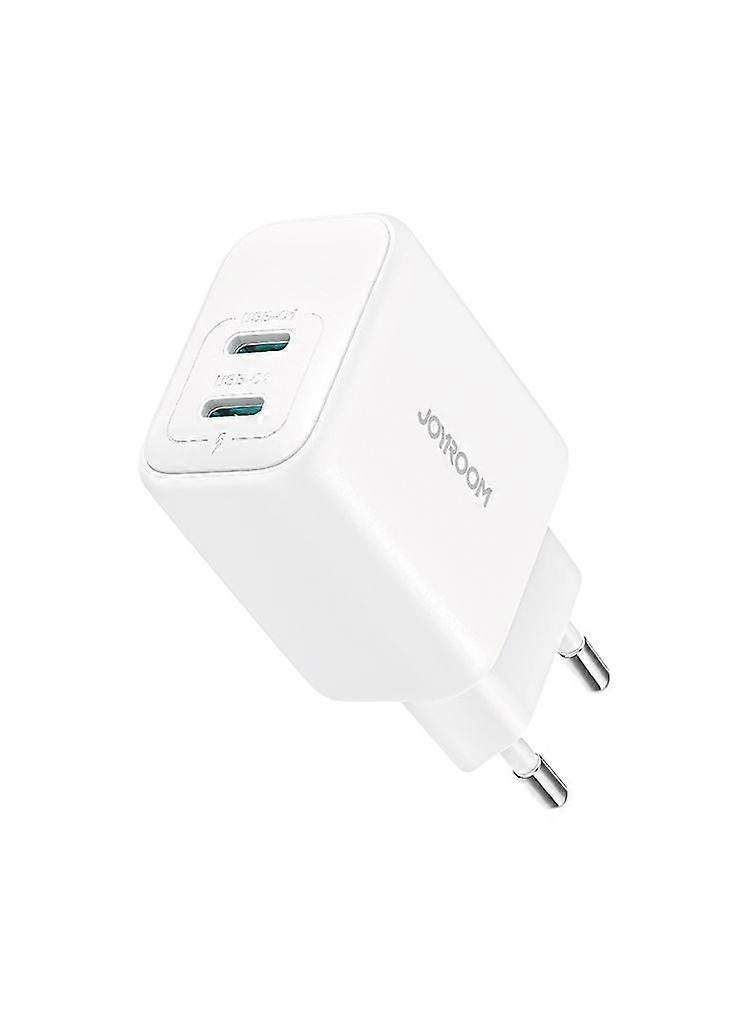 Joyroom 20W Doppio Caricabatterie USB-C - Bianco
