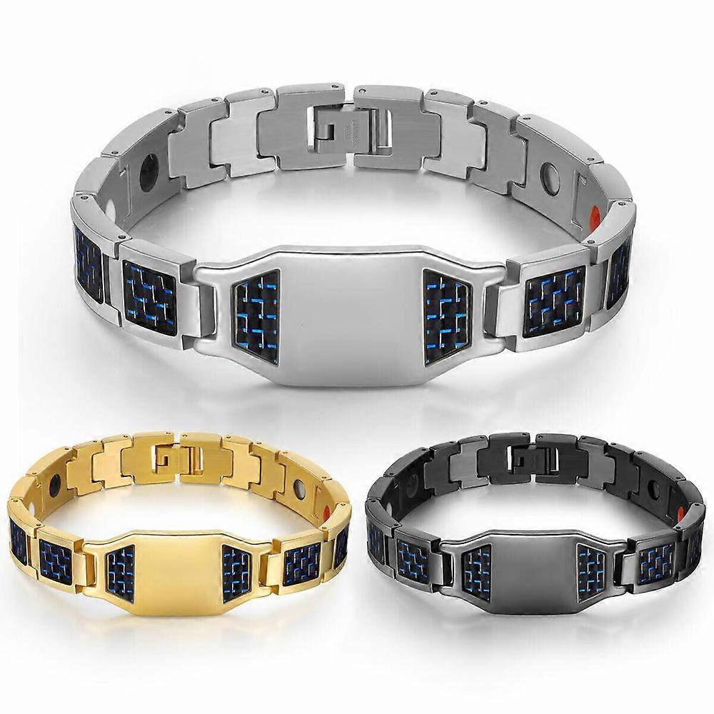Strap Titanium Bangle Father For Personalized Name Men