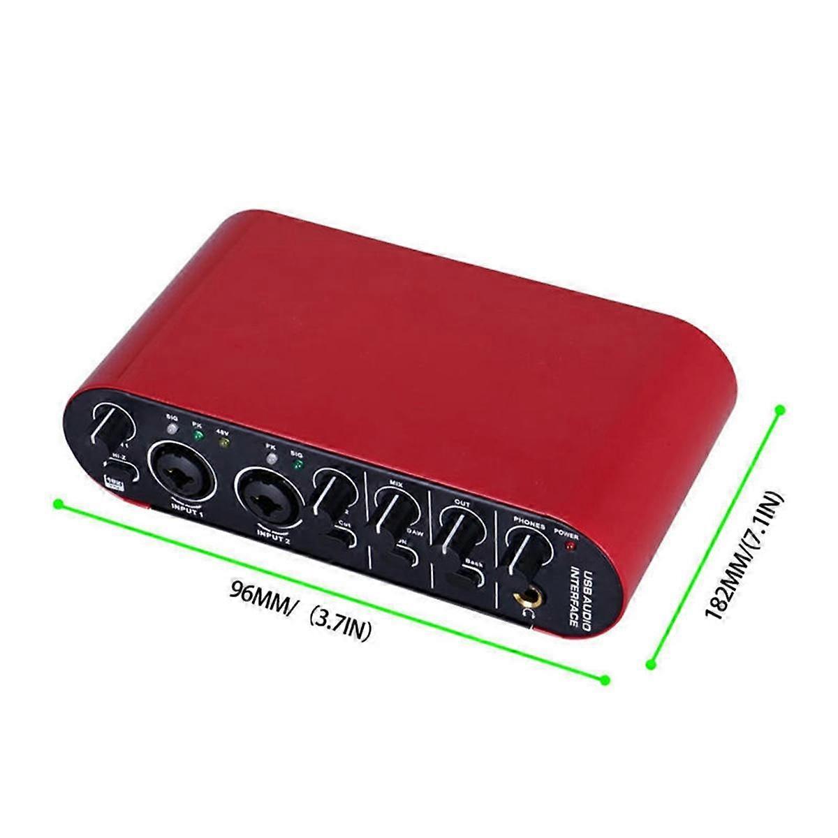 New Small Driverless Mixer Digital Effects External Sound Card Connected to Computer Notebook Porta