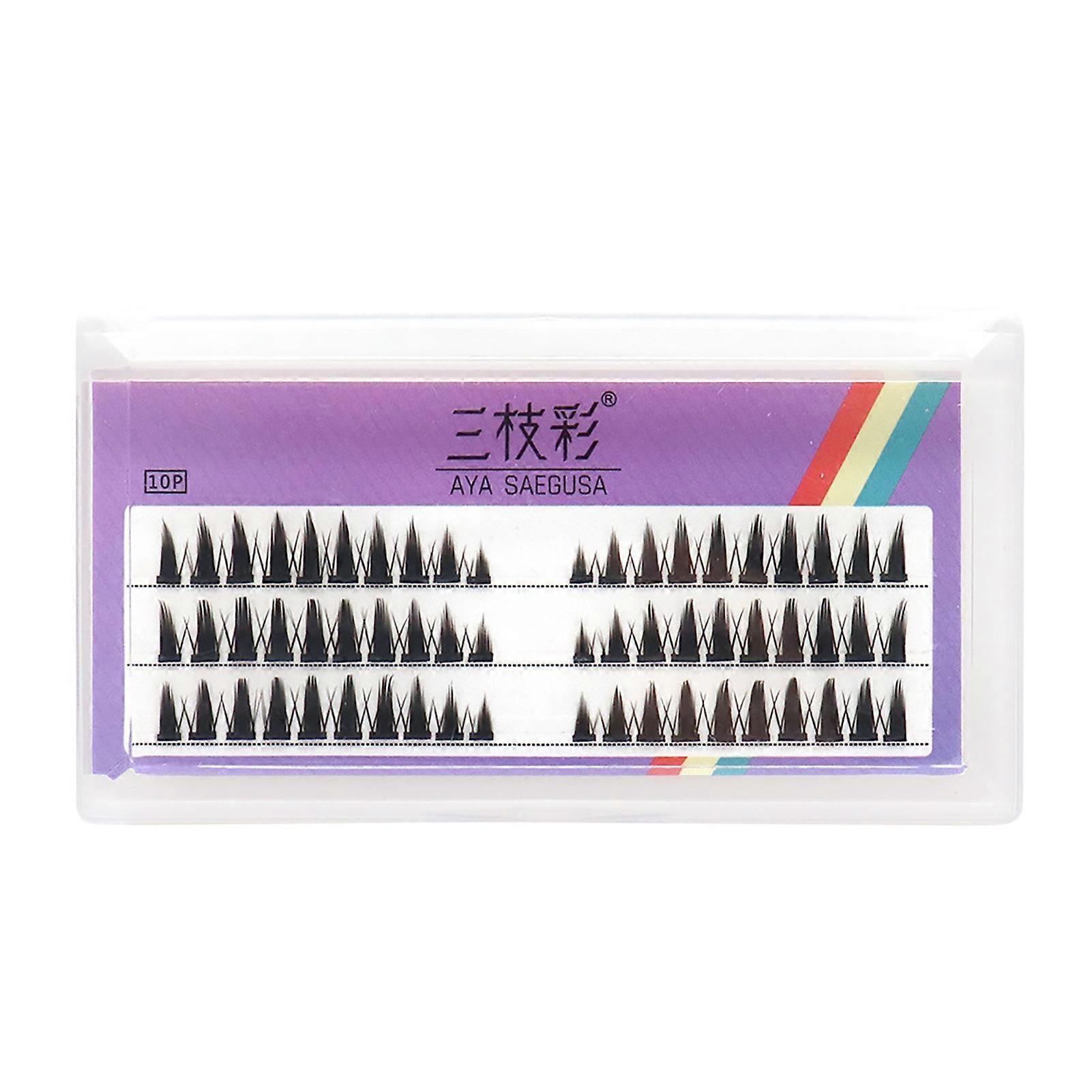 Single Cluster Cosplay False Eyelashes DIY Fluffy Effect Lightweight Eyelashes for Stage Performances Makeup